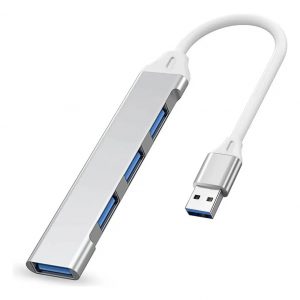 Adaptador USB y typeC Hub Adaptador Multipuerto Slim 4 Puertos Usb 3.0 Y Tipo c